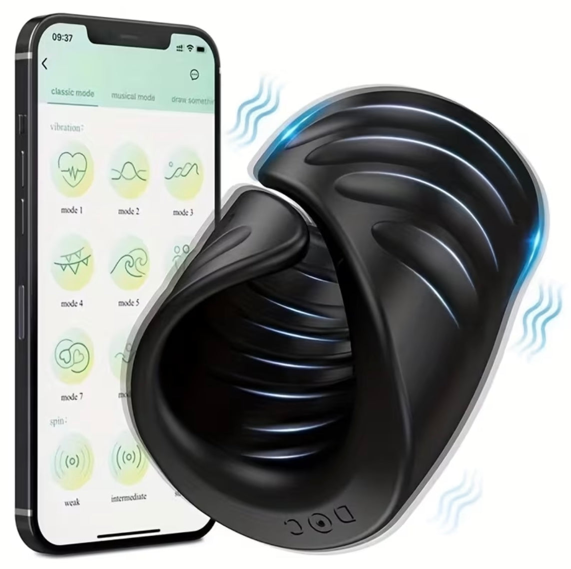 App-Controlled Male Stimulator